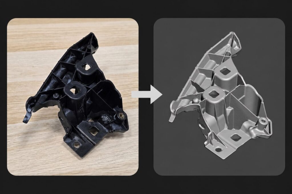skanowanie 3d inzynieria odwrotna asa petg